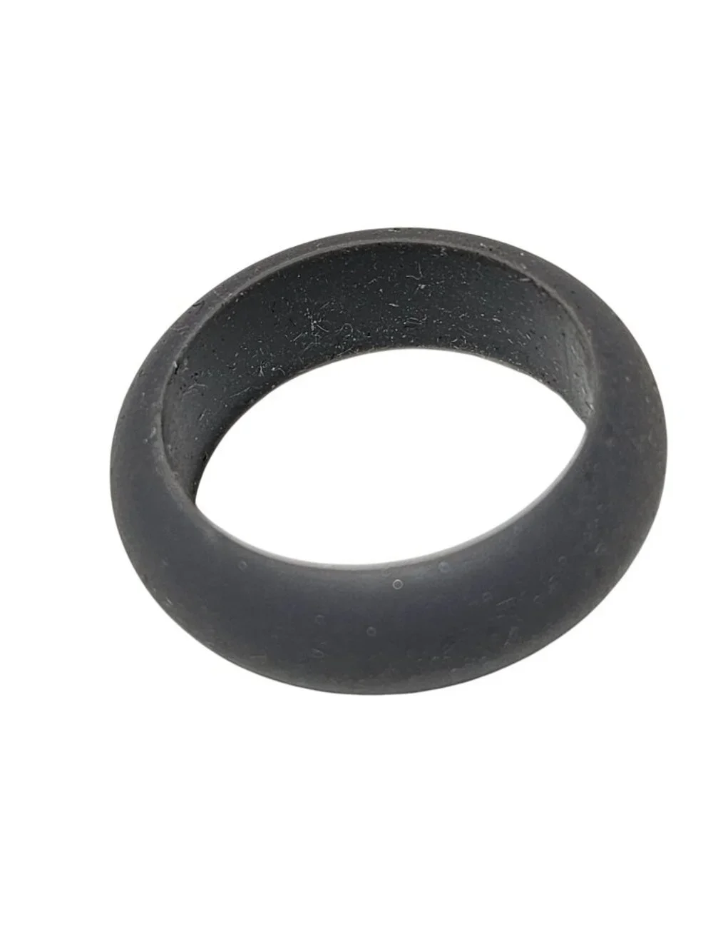 Gray Silicone Ring Mens Size 11 Durable Lightweight Wedding Band Fashion Jewelry